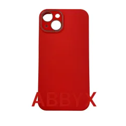 FUNDA TRASERA IPHONE 13 ROJA PROTECTOR CAMARA